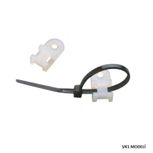 Vidalı Kablo Bağı Kroşesi 100lü Paket  VK1