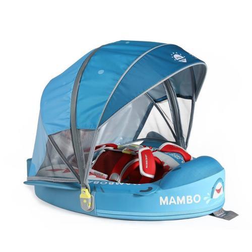 Yüzme Simidi - Köpekbalığı, Emniyetli, Gölgelikli ve Ayak Destekli