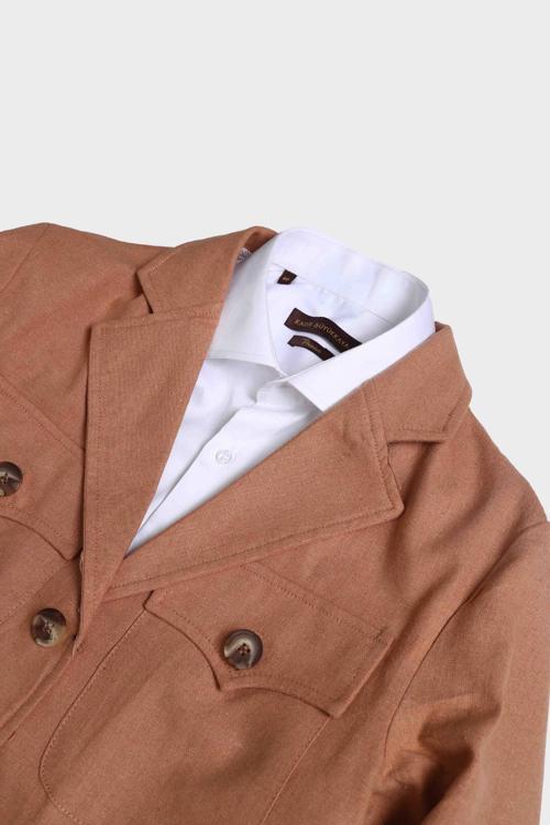 Zarif Keten Safari Erkek Ceket-GKV5495S