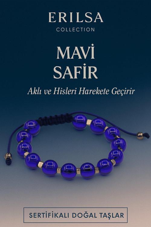 Sertifikalı Sentetik Mavi Safir Taşı Bileklik – Aklı ve Hisleri Güçlendiren Şık Takı