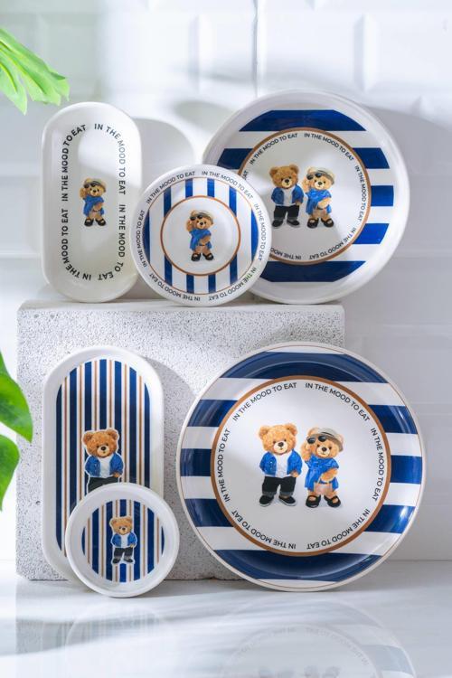 Acar Cool Bear 6 Kişilik 21 Parça Kahvaltı Takımı