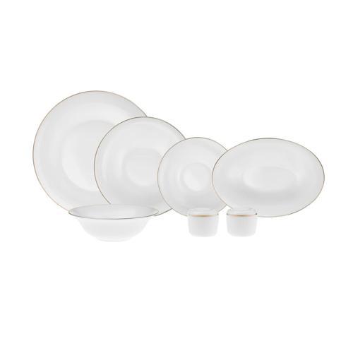 Fine Pearl Elizabeth 28 Parça 6 Kişilik Gold Yemek Takımı