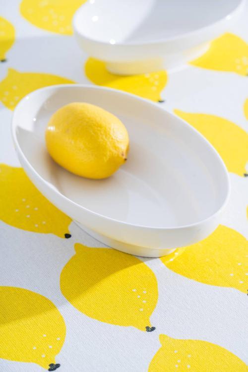 Acar Aria Oval Porselen Tabak - 20 cm