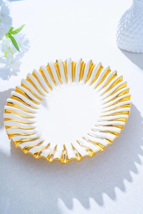 Acar Alba Dekoratif Oval Sunum Tabak - 38 cm