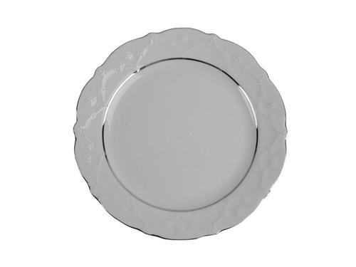 Porland Queen Platin Düz Tabak 25cm