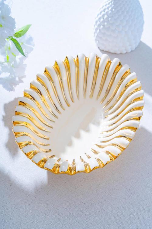 Acar Alba Dekoratif Oval Sunum Tabak - 32 cm