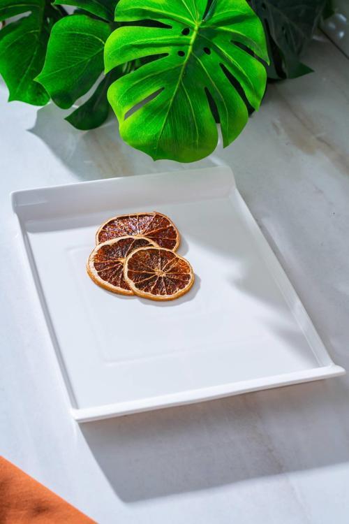 Acar Bianco Perla Dikdörtgen Sunum Tabak - 31 cm