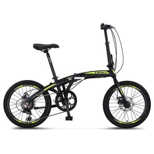 2037 FOLDING-2D KATLANIR BİSİKLET 20 JANT 6 VİTES BLACK LİME