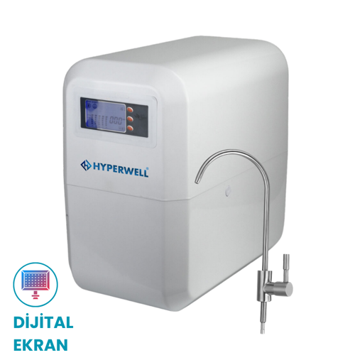 Premium Dijital Alkali ve Mineralli En iyi Su Arıtma Cihazı - Beyaz