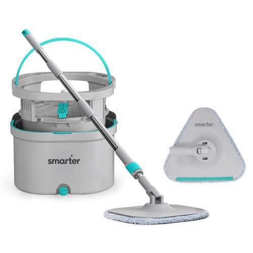SMARTER Aqua Max Ve Üçgen Aparat Temiz & Kirli Suyu Ayırma Temizlik Seti Mop Paspas Cam Sileceği