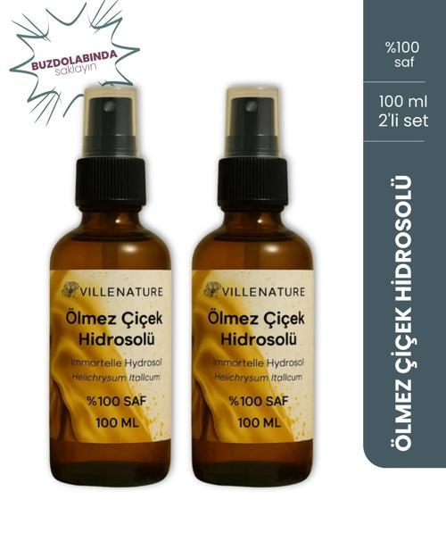 2'li Set Ölmez Çiçek Hidrosolü “Immortelle Hydrosol” (Helichrysum Italicum) 100 ML