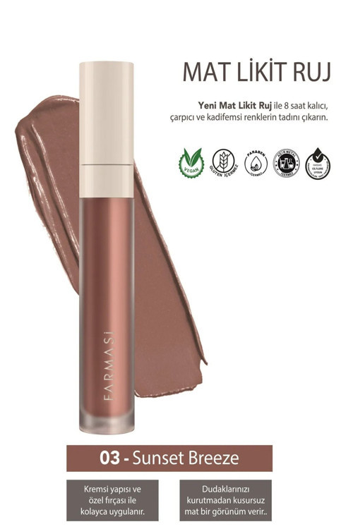 Mat Likit Ruj - 03 Sunset Breeze 4 ml 8690131775162