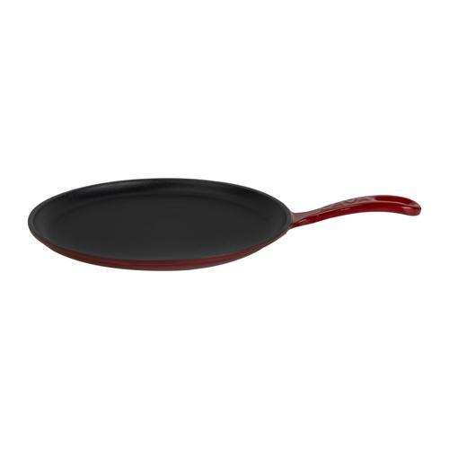 Yuvarlak Pizza Krep Pankek Tavası Döküm Demir Yekpare Saplı Çap(Ø)26cm.