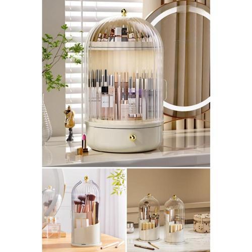 House By House Süper 2 si 1 Arada Glow Vitrin ve Şeffaf Fırçalık Seti