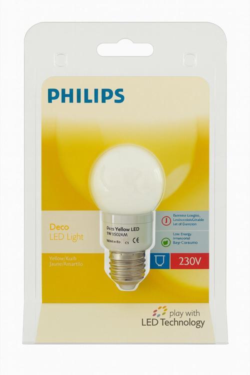 Deco Led Yellow(Sarı) Lıght 230V 1W E27
