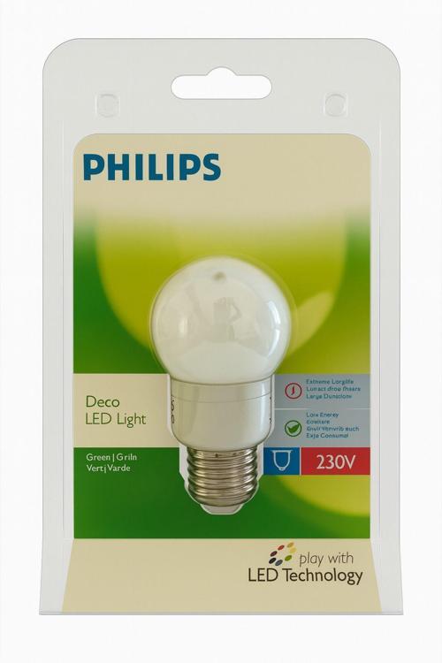 Philips Deco Led Green(Yeşil) Lıght 230V 1W E27