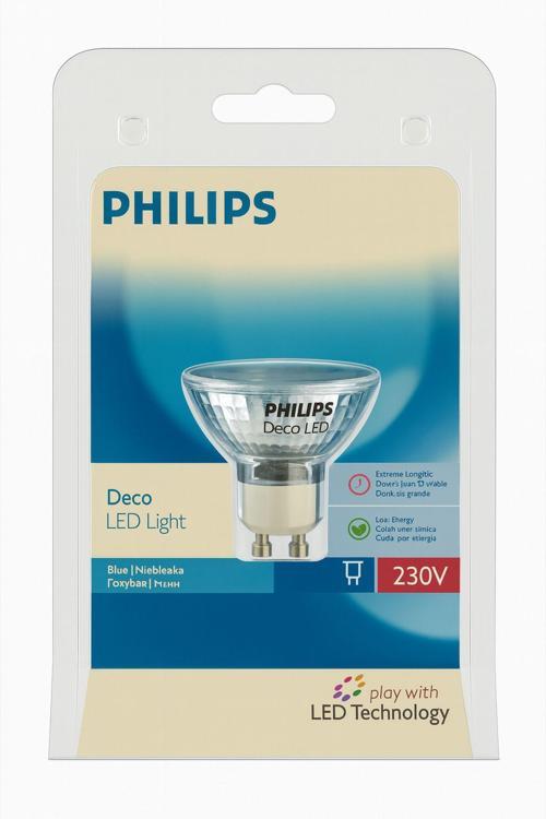 Philips Deco Led Blue(Mavi) Lıght 230V 1W Gu10
