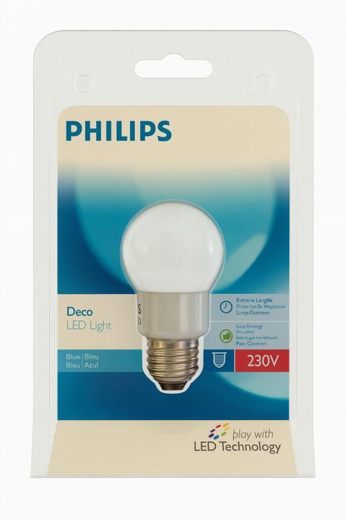 Philips Deco Led Blue(Mavi) Lıght 230V 1W E27