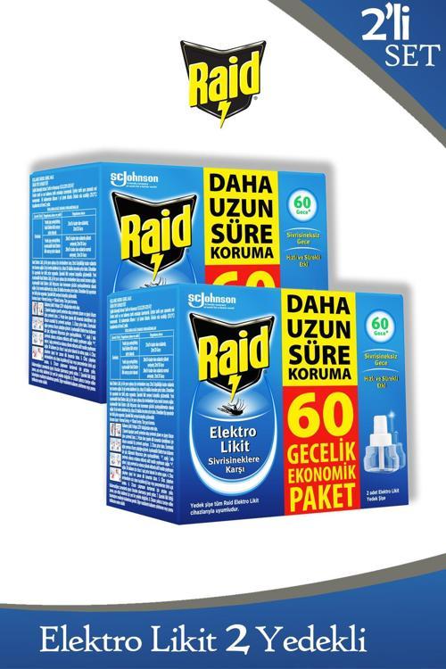 Elekro Likit 2 Yedek 60 Gece Ekonomik Paket (Sivrisineklere Karşı) x 2 Adet