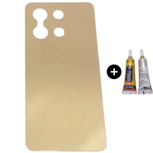 Vivo Y36 Uyumlu Arka Pil Kapağı Gold + B7000