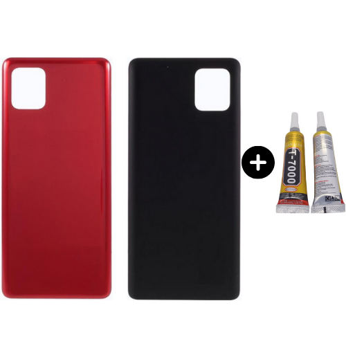 Samsung Galaxy Note 10 Lite SM-N770F Uyumlu Arka Pil Kapağı Kırmızı + B7000