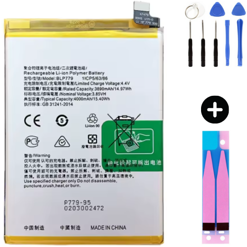 Oppo A73 BLP779 Uyumlu A Kalite Batarya Pil + Montaj Seti