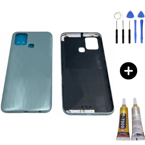 İnfinix Hot 10T Uyumlu Full Kasa Arka Kapak Beyaz + Montaj Seti