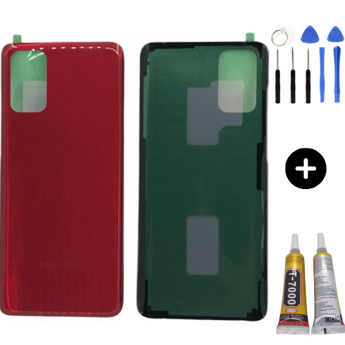 Samsung S20 Plus SM-G985 Uyumlu Arka Pil Kapağı Kırmızı + Montaj Seti