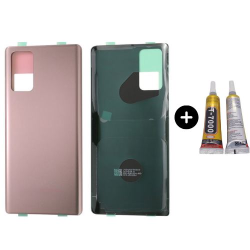 Samsung Galaxy Note 20 SM-N980 Uyumlu Arka Pil Kapağı Bronz + B7000