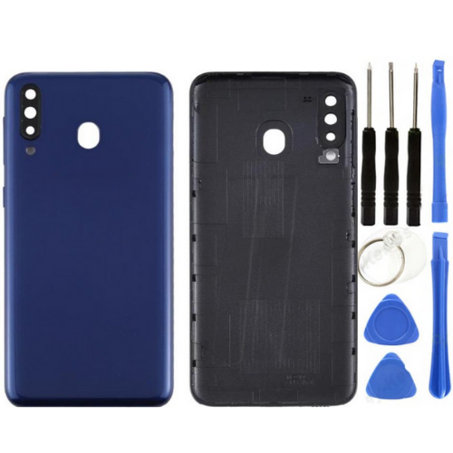 Samsung M30 SM-M305F Uyumlu Arka Pil Kapağı Mavi + Tamir Seti