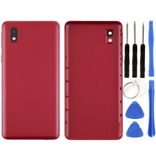 Samsung A01 Core SM-A013F Uyumlu Arka Pil Kapağı Kırmızı + Tamir Seti