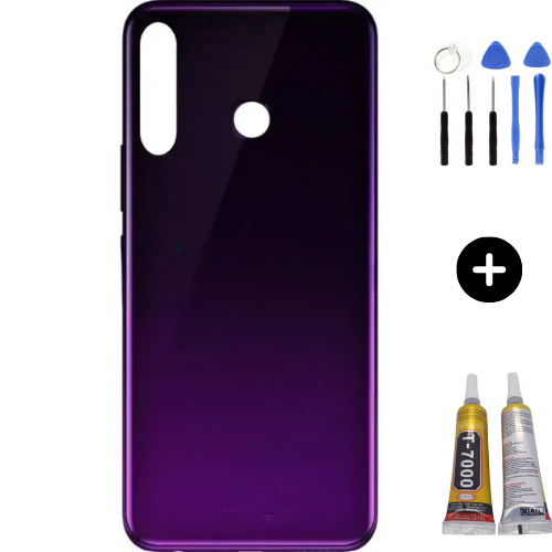 İnfinix Hot 8 Uyumlu Full Kasa Arka Kapak Mor + Montaj Seti