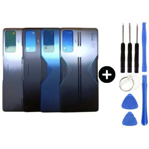 Redmi K50 Gaming Uyumlu Arka Pil Kapağı Siyah + Tamir Seti