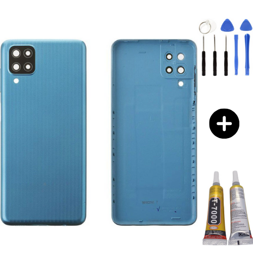 Samsung M12 SM-M127 Uyumlu Arka Pil Kapağı Yeşil + Montaj Seti