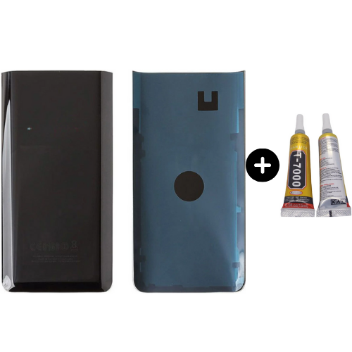 Samsung A80 SM-A805F Uyumlu Arka Pil Kapağı Siyah + B7000