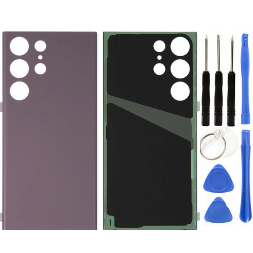 Samsung S23 Ultra SM-S918 Uyumlu Arka Pil Kapağı Pembe + Tamir Seti