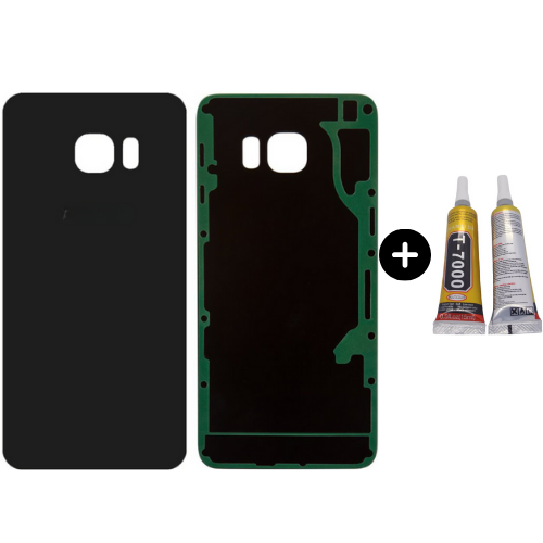 Samsung S7 SM-G930 Uyumlu Arka Pil Kapağı Siyah + B7000