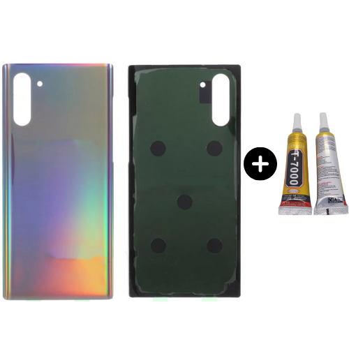 Samsung Galaxy Note 10 SM-N970 Uyumlu Arka Pil Kapağı Gri + B7000