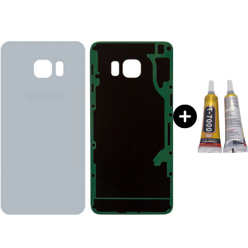 Samsung S6 Edge Plus SM-G928 Uyumlu Arka Pil Kapağı Gri + B7000