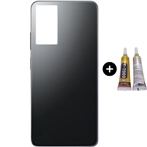 Redmi Note 12 Pro Uyumlu Arka Pil Kapağı Siyah + B7000