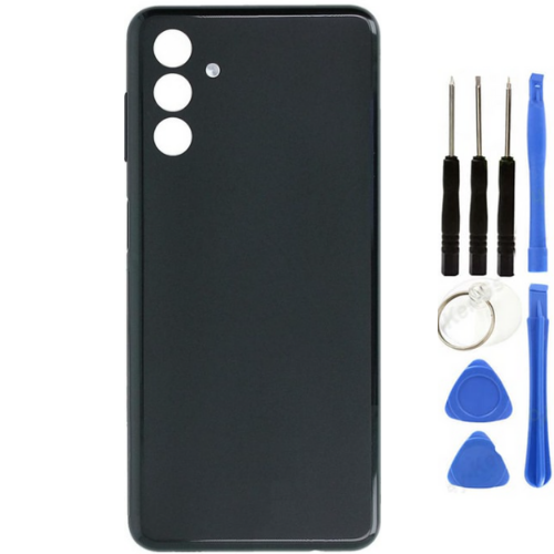 Samsung A04S SM-A047 Uyumlu Arka Pil Kapağı Siyah + Tamir Seti