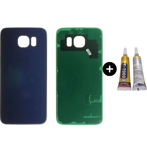 Samsung S6 SM-G920 Uyumlu Arka Pil Kapağı Siyah + B7000