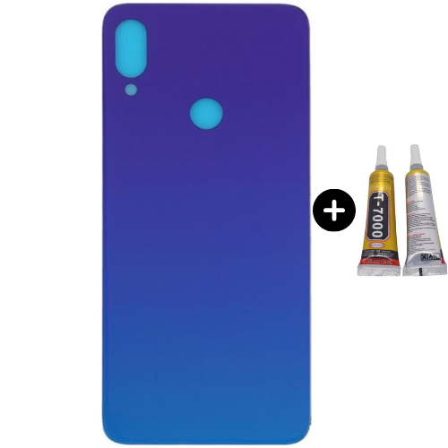 Redmi Note 7 Pro Uyumlu  Arka Pil Kapağı Mavi + B7000