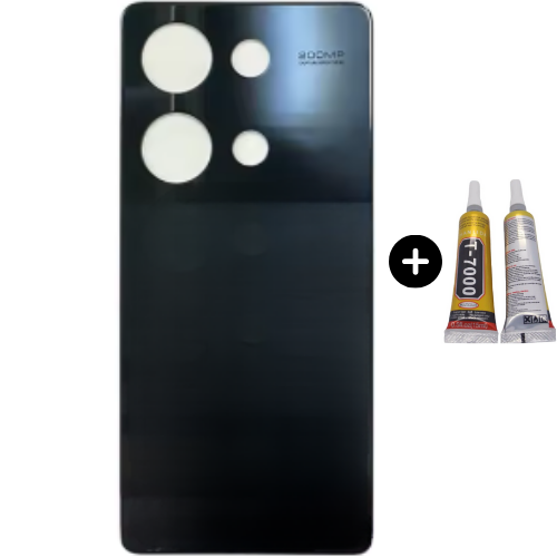 Redmi Note 13 Pro 4G Uyumlu Arka Pil Kapağı Siyah + B7000