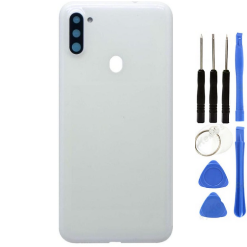 Samsung A11 SM-A115 Uyumlu Arka Pil Kapağı Beyaz + Tamir Seti