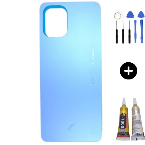 Reeder S19 Max Pro Uyumlu Arka Pil Kapağı Mavi + Montaj Seti