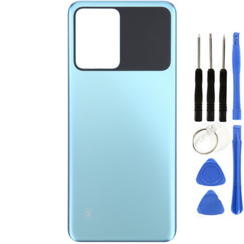 Xiaomi Poco Pocophone X5 Pro Uyumlu Arka Pil Kapağı Mavi + Tamir Seti