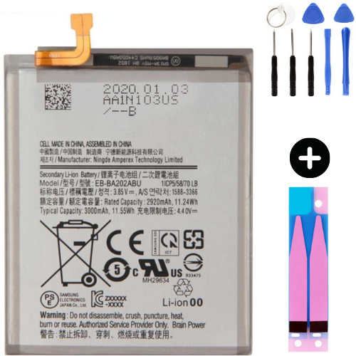 Samsung Galaxy A10e A102 Uyumlu Güçlendirilmiş İthal Pil + Montaj Seti