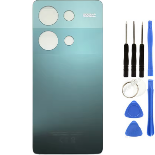 Redmi Note 13 Pro 4G Uyumlu Arka Pil Kapağı Yeşil + Tamir Seti