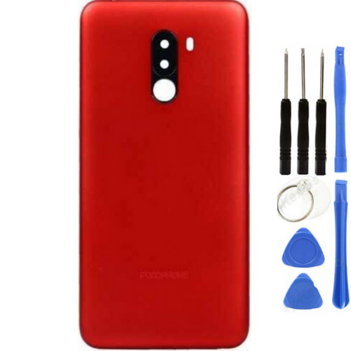 Xiaomi Poco Pocophone F1 Uyumlu Full Kasa Arka Pil Kapağı Kırmızı + Tamir Seti